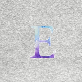 Epsilon Blue Watercolor Letter T-Shirt